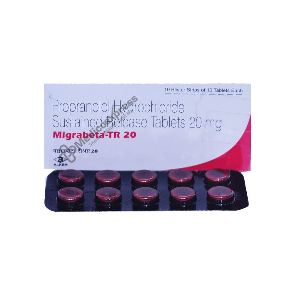 Migrabeta Tr 20 mg  Tablet 10's
