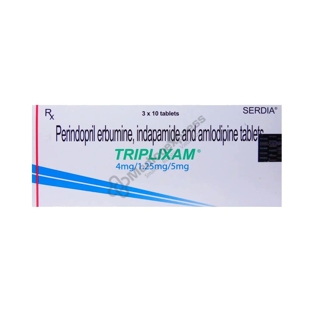 Triplixam 4mg/1.25mg/5mg tablet 10's
