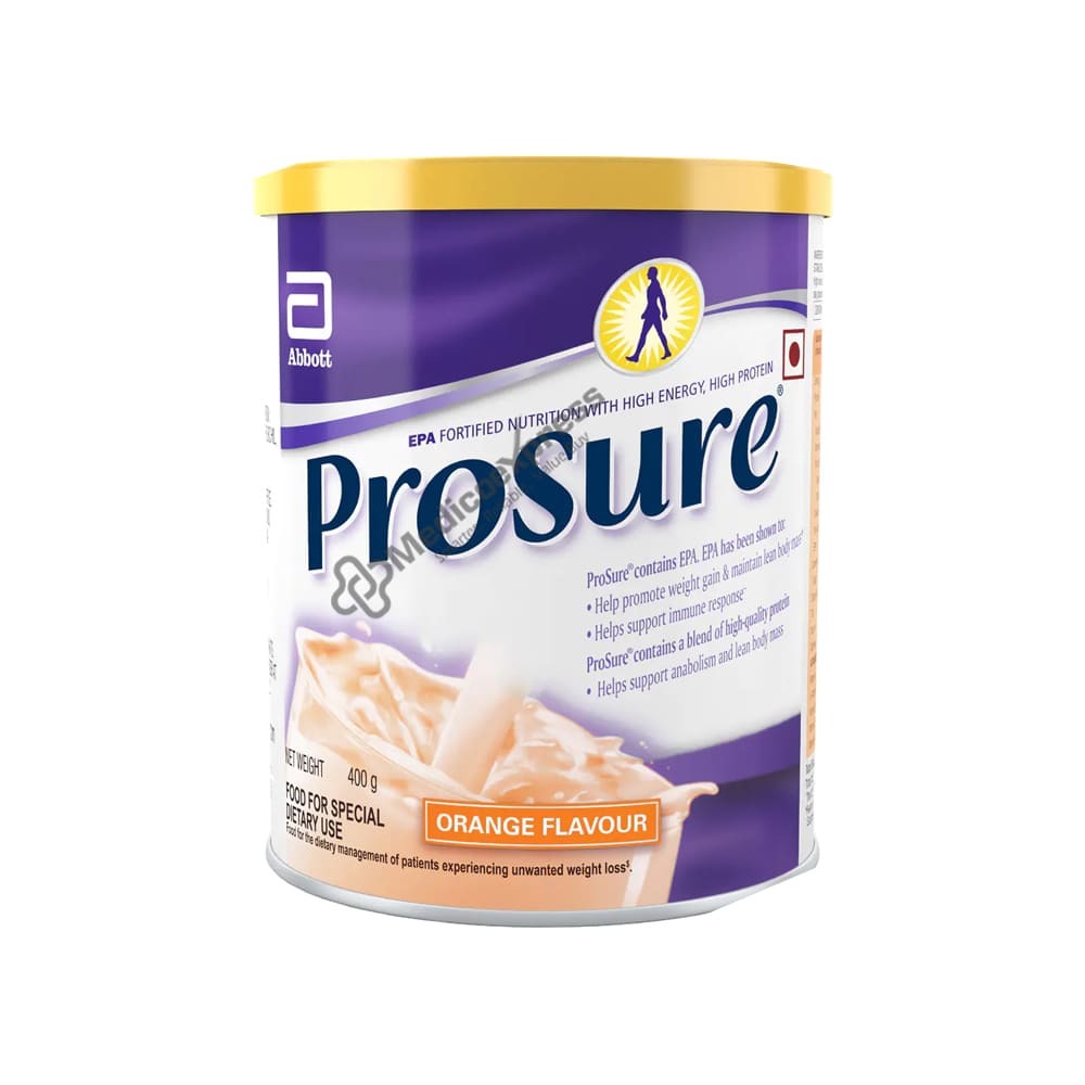 Prosure Orange Flavoured Powder, 400 gm Tin