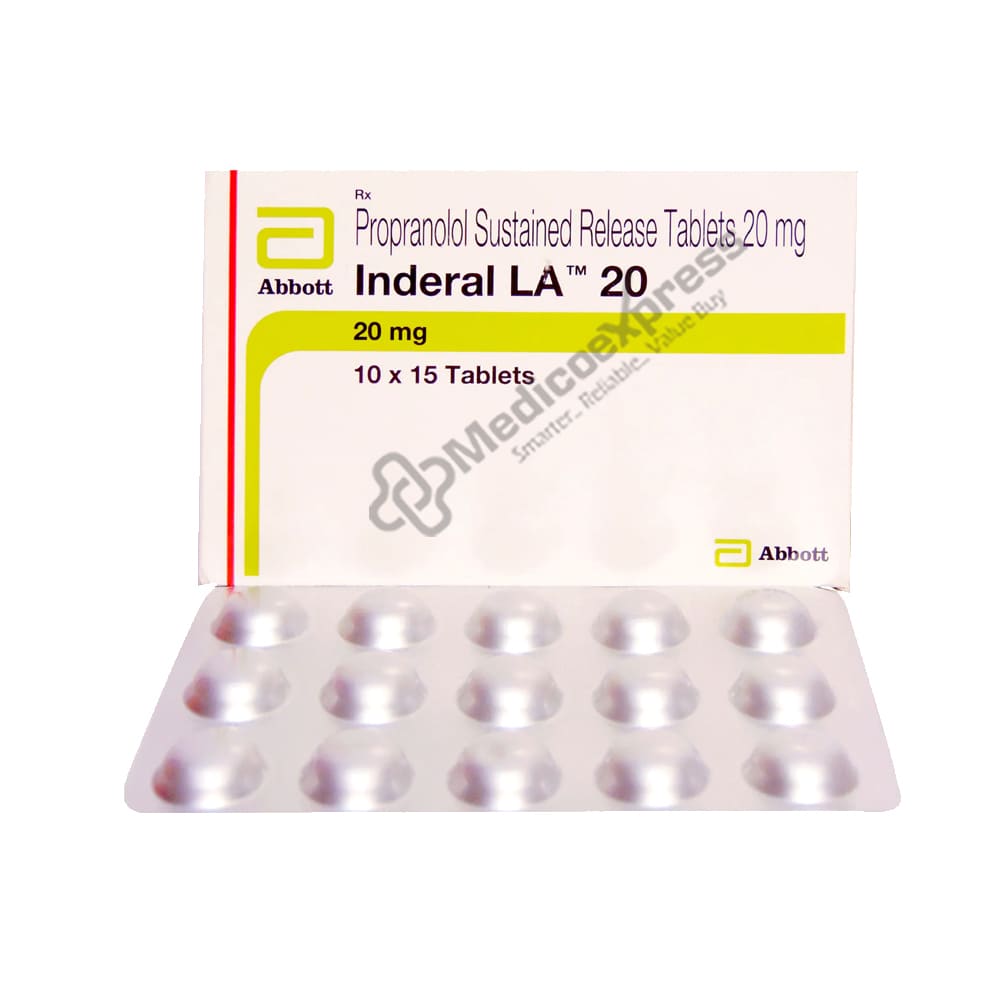 Inderal 20 Tablet 15's