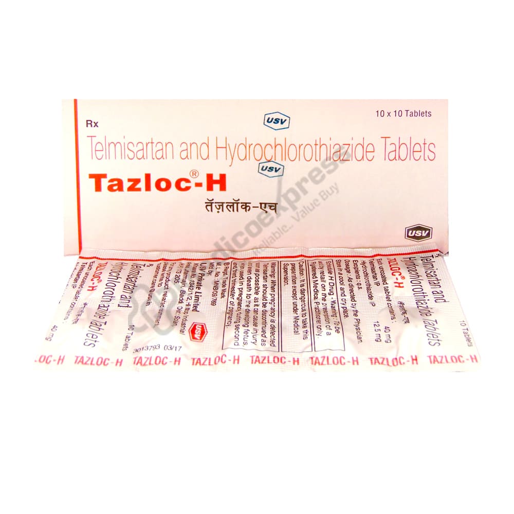 Tazloc h 40 tablet 10's