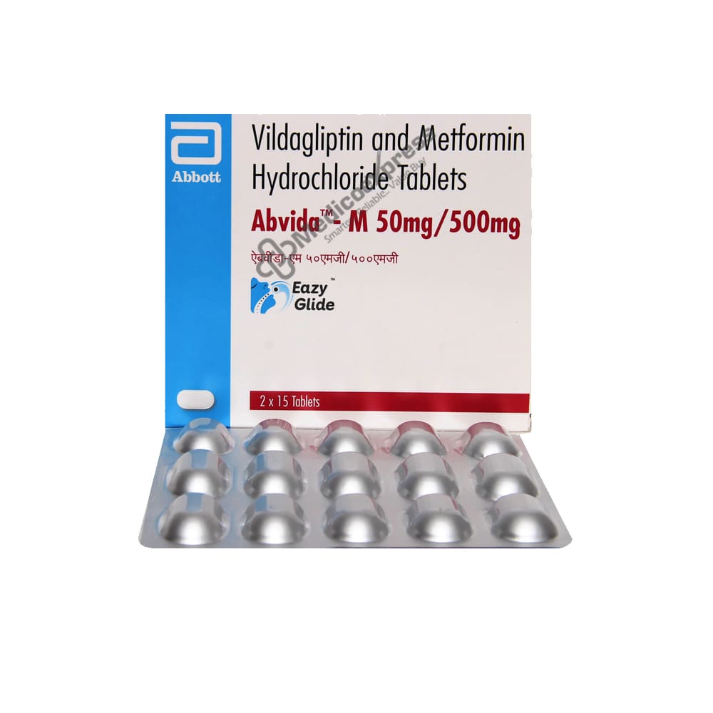 Abvida-M 50 mg/500 mg Tablet 15's