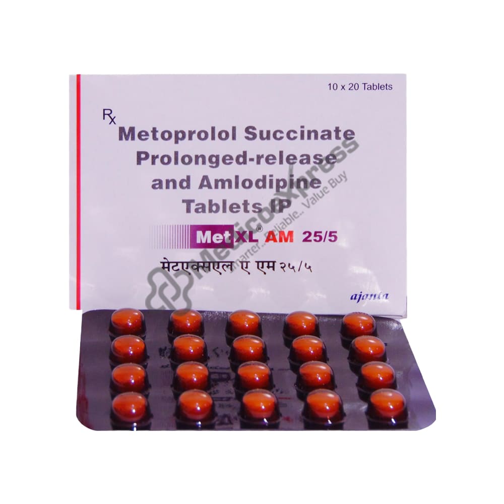 Met Xl Am 25/5 Tablet 20's