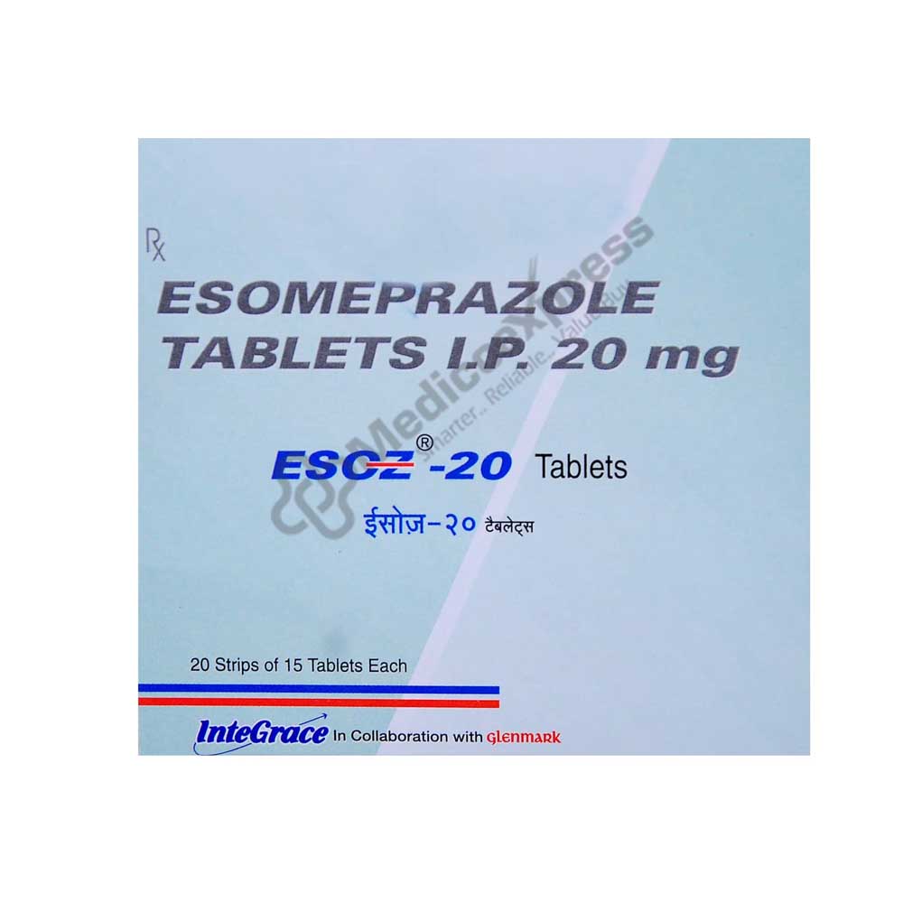 Esoz 20 mg Tablet 15's