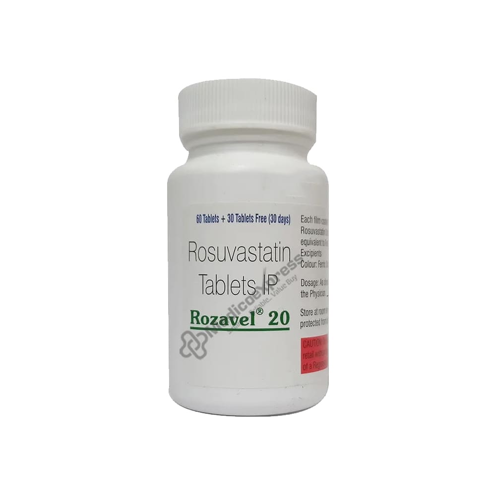 Rozavel 20mg Bottle Of 90 Tablets