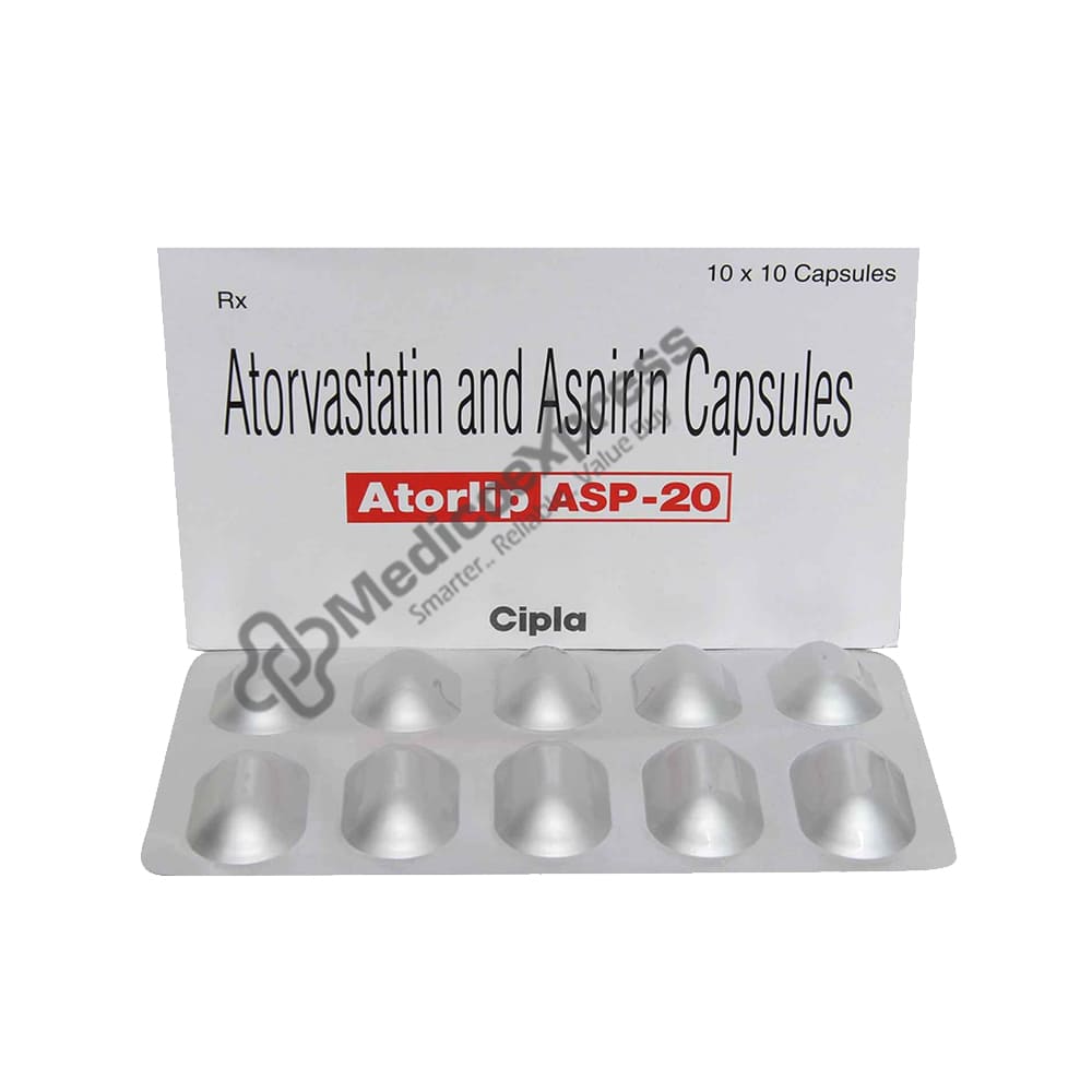 Atorlip ASP 20 Capsule 10's