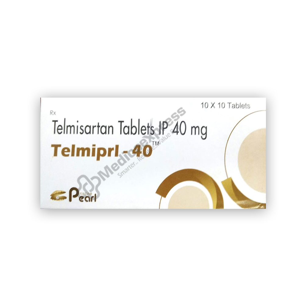 Telmiprl 40mg Tablet 10's