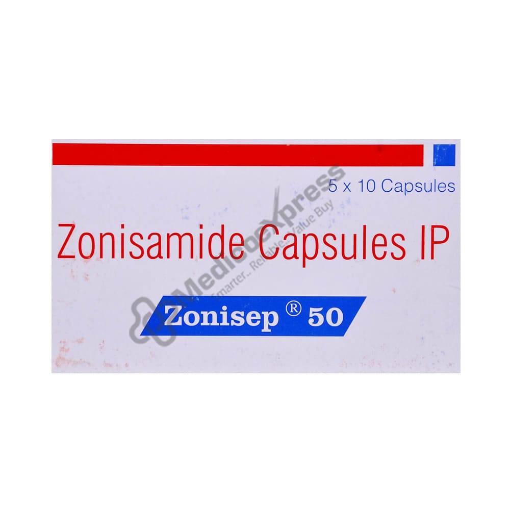 Zonisep 50mg Capsule 10'S