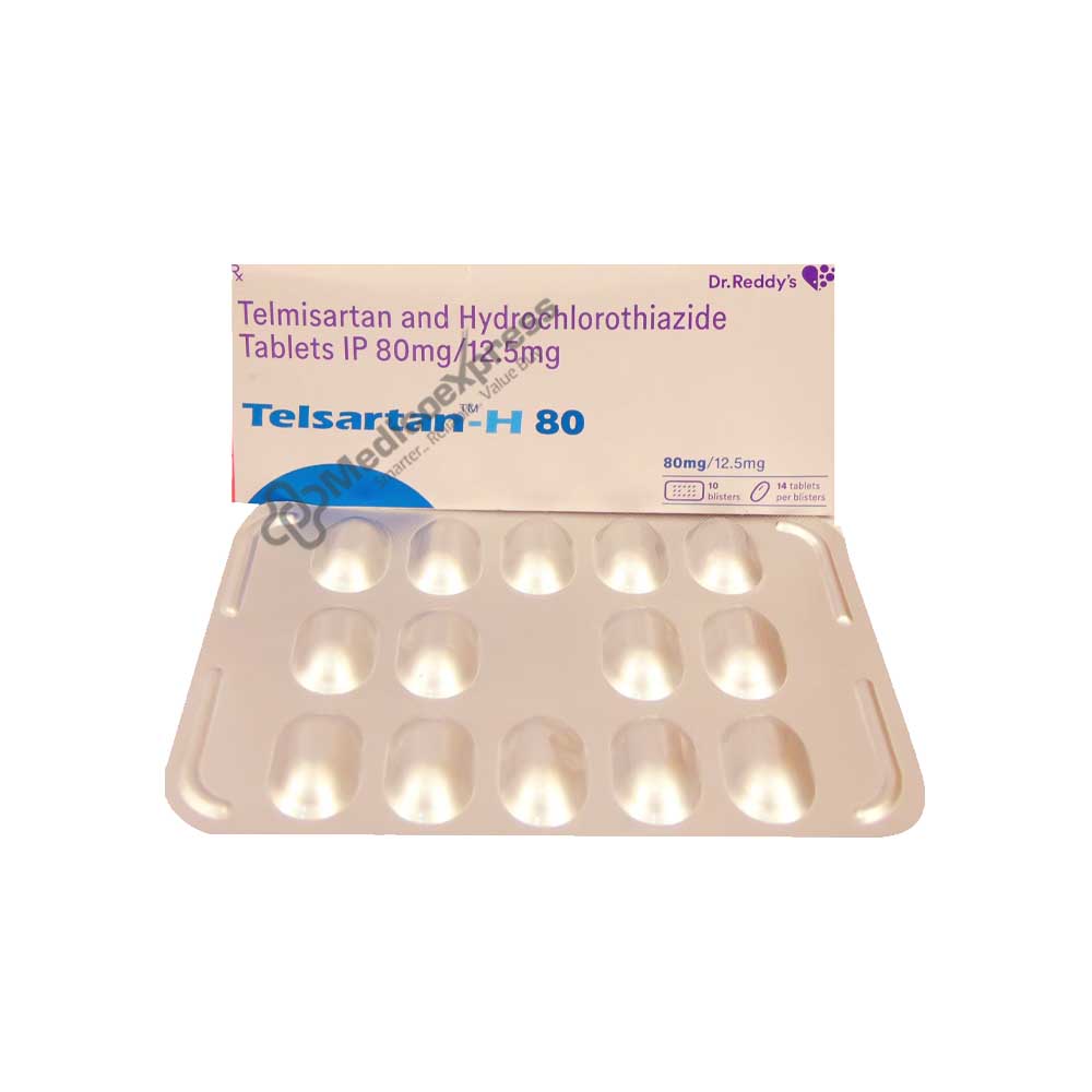 Telsartan H 80 Mg Tablet 14's