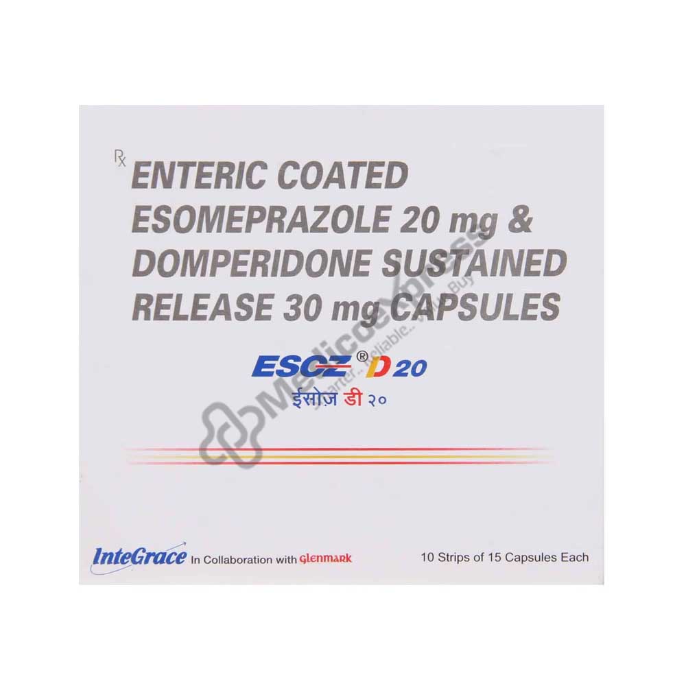 Esoz D 20 mg Capsule 15's