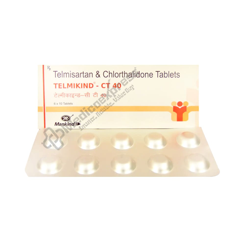 Telmikind Ct 40 Tablet 10's