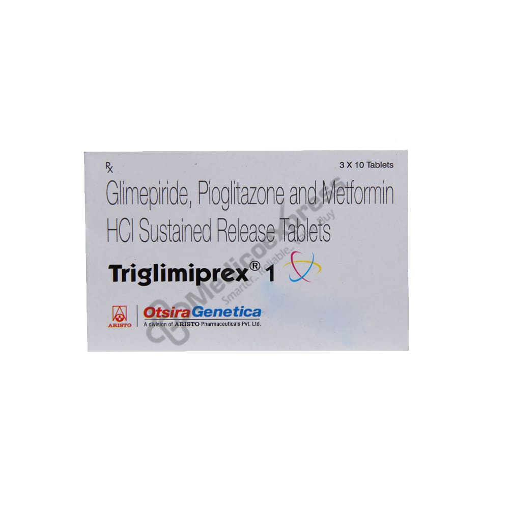 Triglimiprex 1 mg Tablet 10's