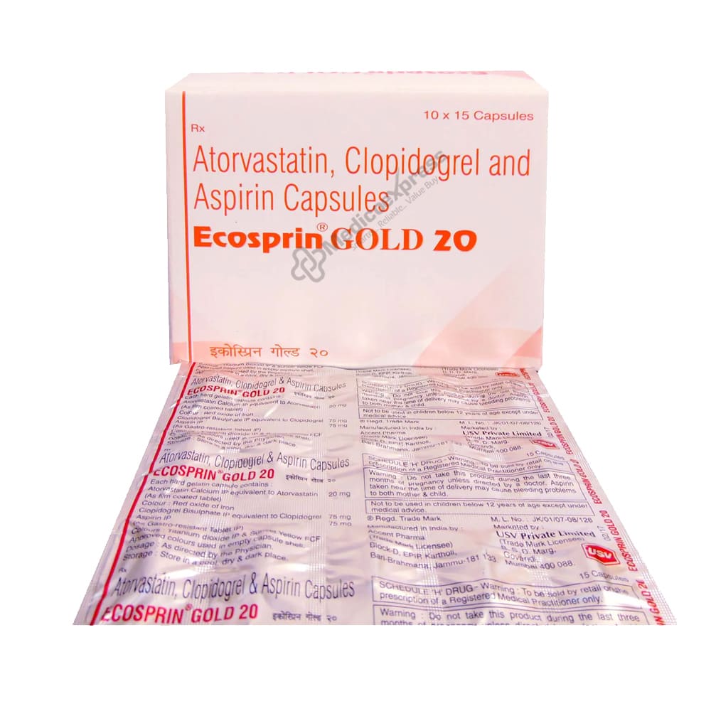 Ecosprin Gold 20 Capsule 15's