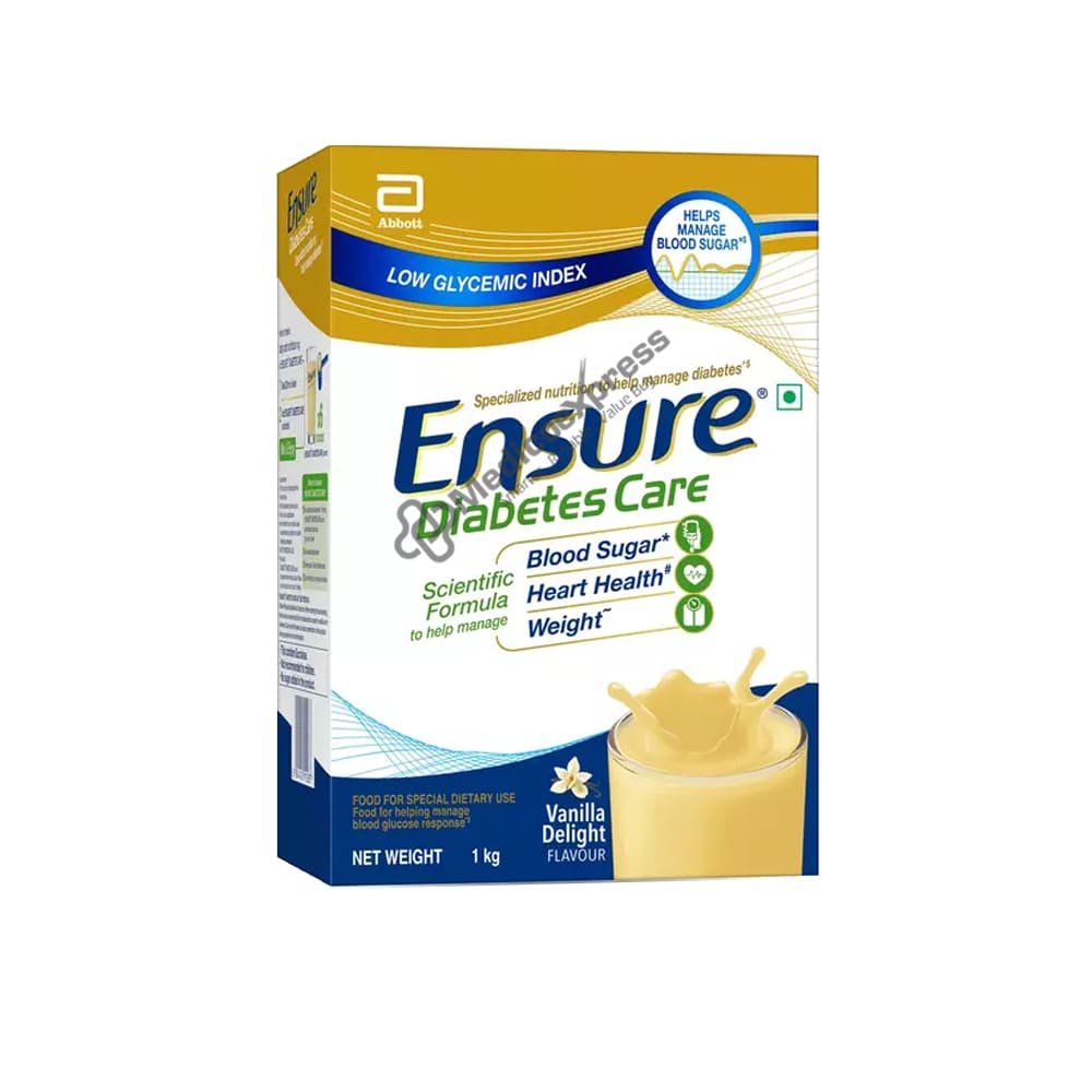 Ensure Diabetes Care Vanilla Delight Flavour Powder, 1 Kg Refill Pack