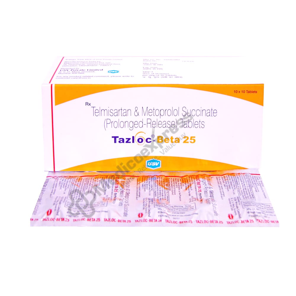 Tazloc Beta 25 Tablet 10's